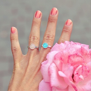 Růžově Růženínový - Ag prsten